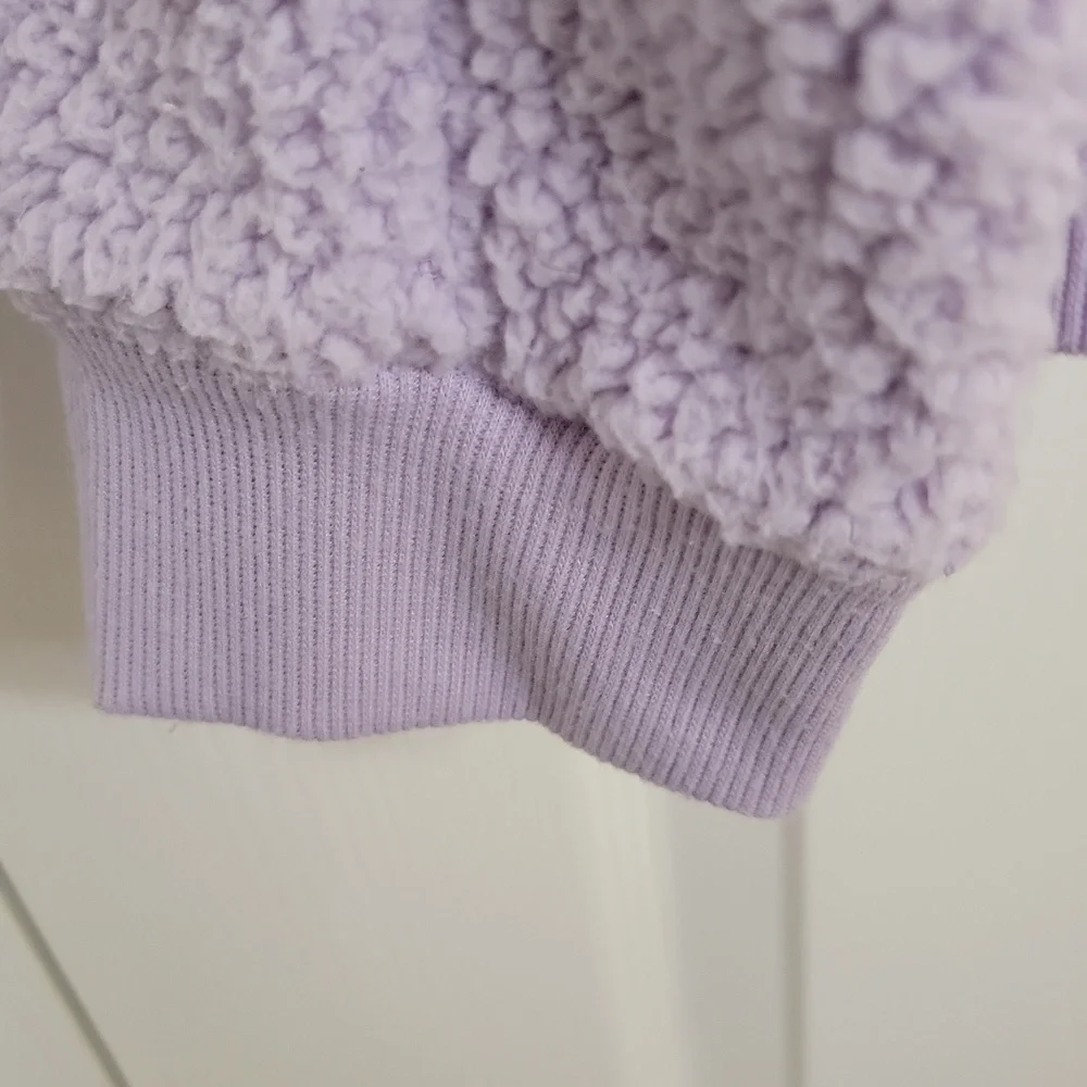 C9 by Champion Girls Fleece Pullover Lavender 1/4 Zip Long Sleeve XL 14/16